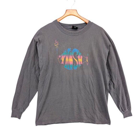 Vtg Phish Fall Tour 1995 Concert Tee Unisex Grey Long Sleeve Heavyweight Size XL - Picture 1 of 10